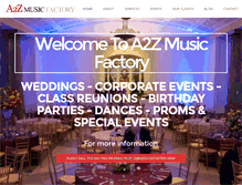 Tablet Screenshot of a2zmusicfactory.com